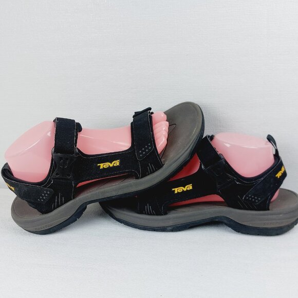 Teva Men\'s Black Gray Holliway Sport Outdoor Water Trekking Sandal Size 10 main image 12